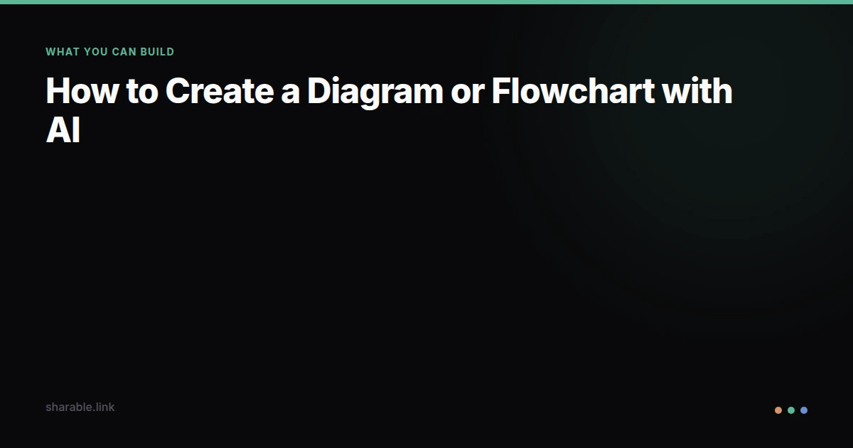 How to Create a Diagram or Flowchart with AI